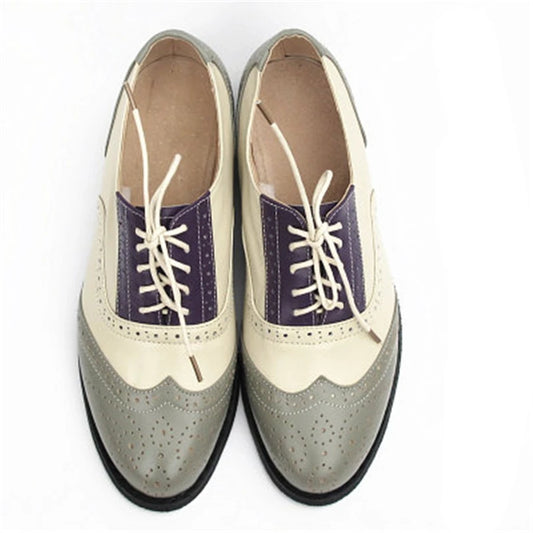 Genuine Leather Brogues Vintage Casual Oxfords Shoes