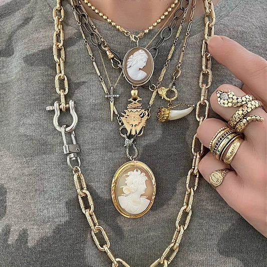 Heavy Minimalism Chain Punk Chunky Jewelry