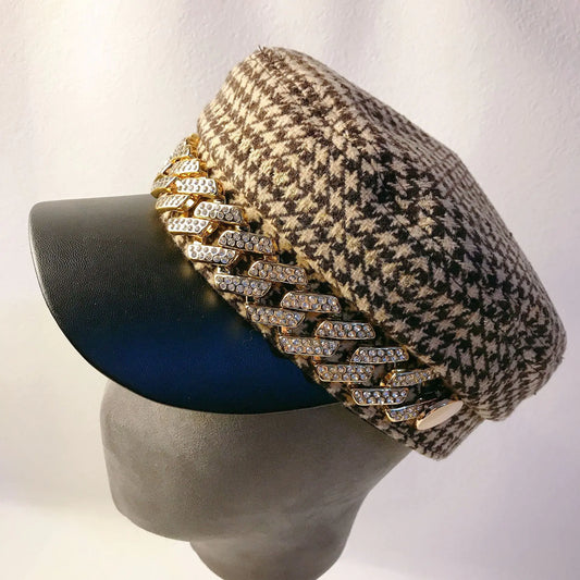 Vintage Painter Newsboy Cap