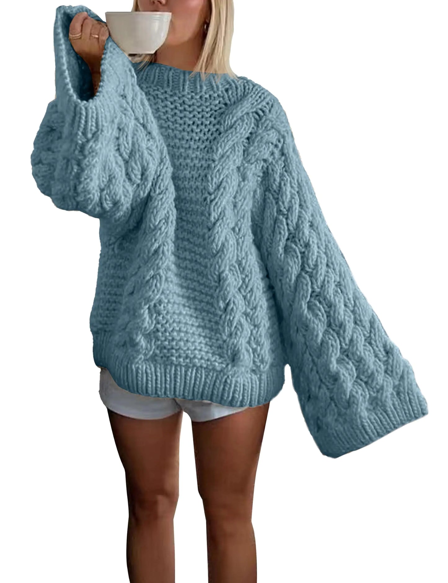 Tujahao Oversized Sweaters Knit