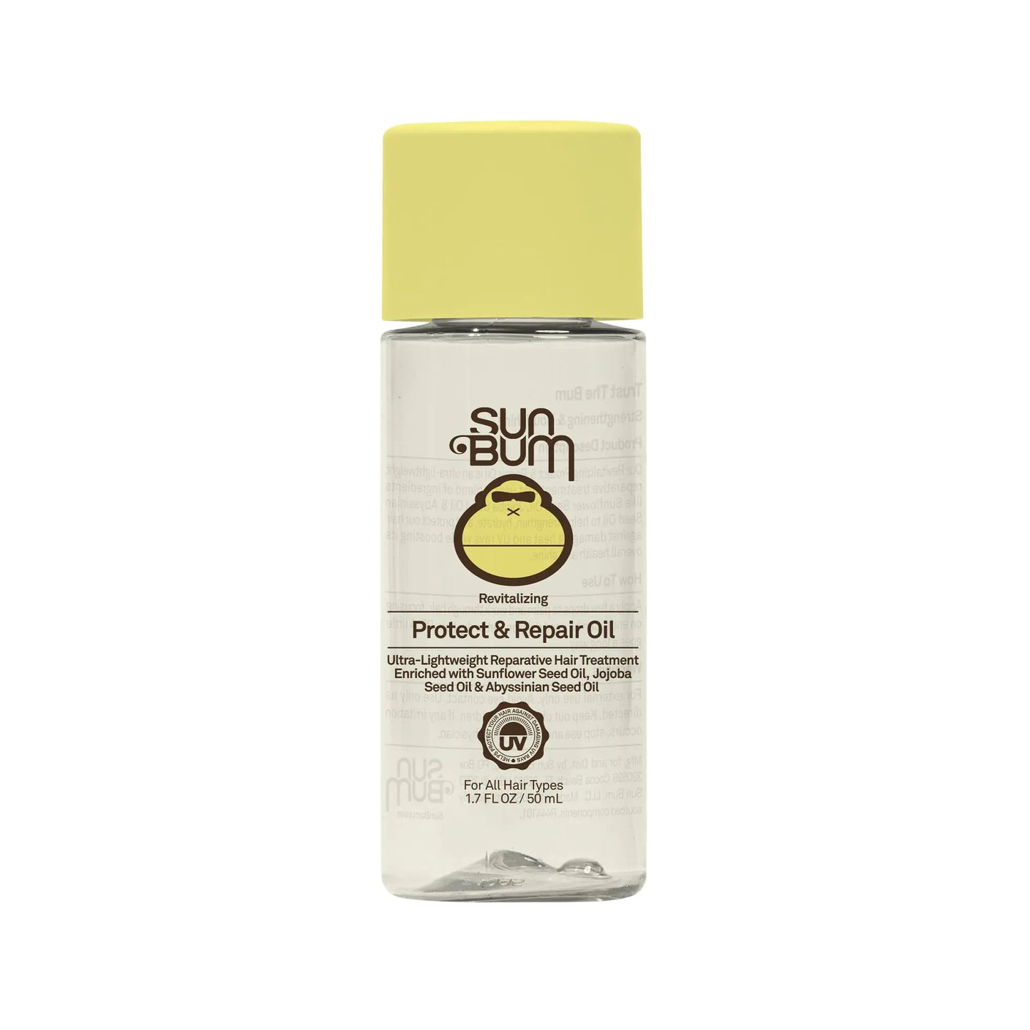 SunBum Jojoba Hair Defense Oil | UV Shield | Vegan | 1.7oz