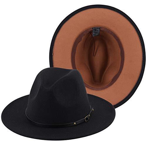 Chic Color Block Fedora Hat