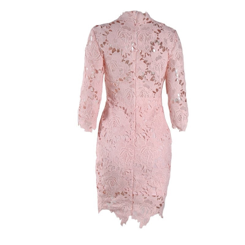 Vintage Pink Cut Out Dress