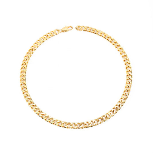 Gold-Plated Link Chain Necklace