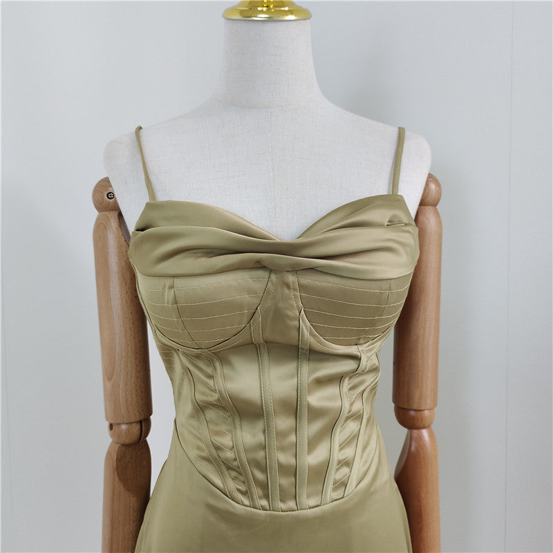 Chic Italian Spaghetti Dress