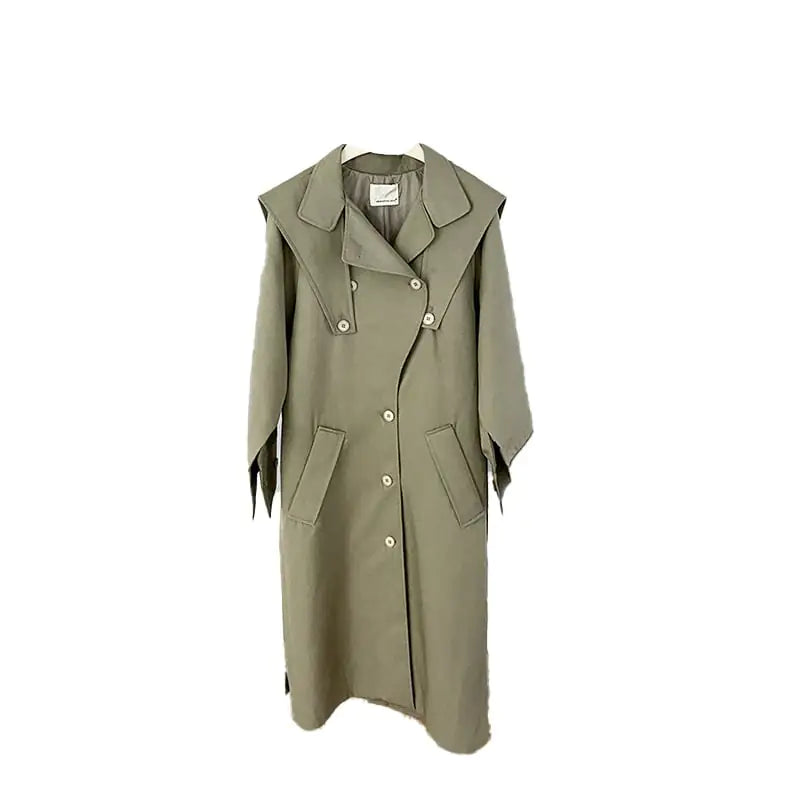 Women's Fashionable Lapel Trench Coat