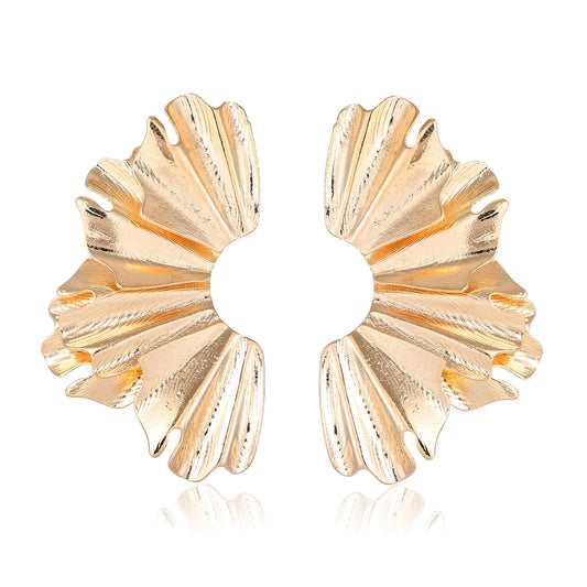 Chunky Gold Statement Earrings