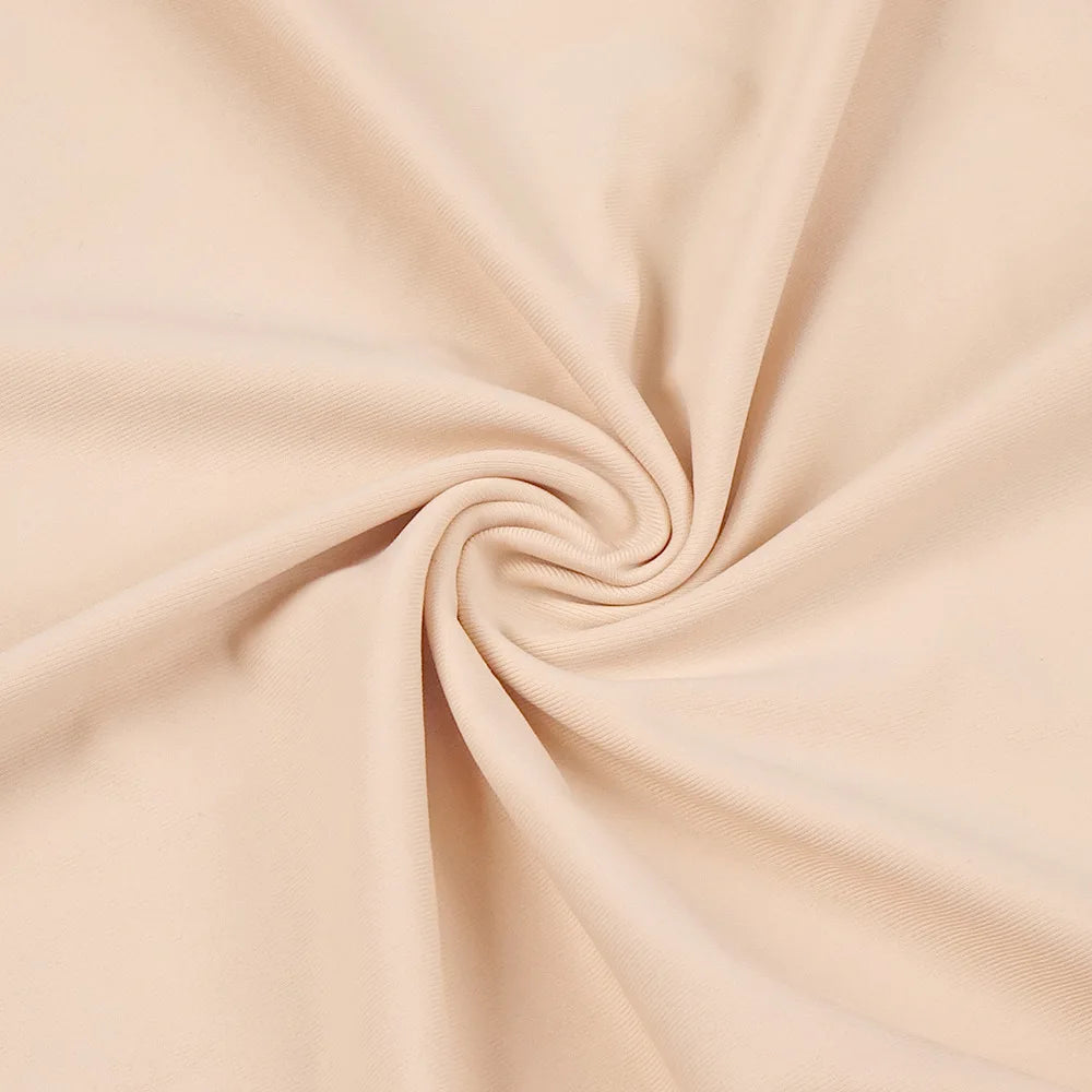 Luxury Long Sleeve Pearl White Bodycon Set Jumpsuit