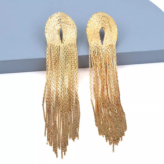 Vintage Gold Chandelier Earrings