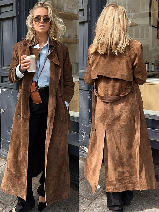 Vintage Suede Long Jacket