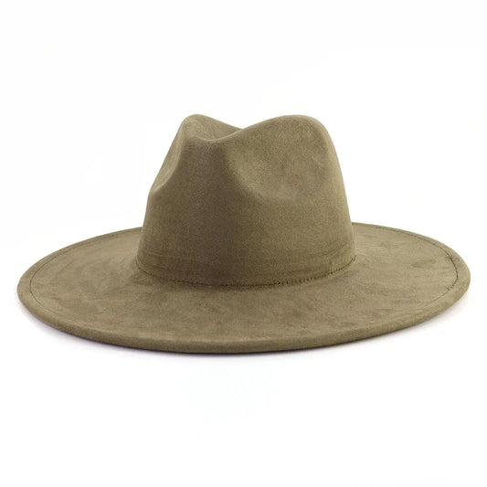 Big Brim Suede Jazz Fedora