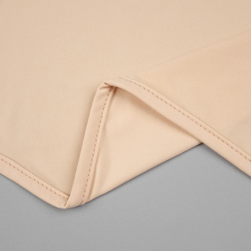 Luxury Long Sleeve Pearl White Bodycon Set Jumpsuit