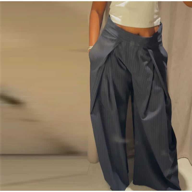 Casual Striped Loose Pants