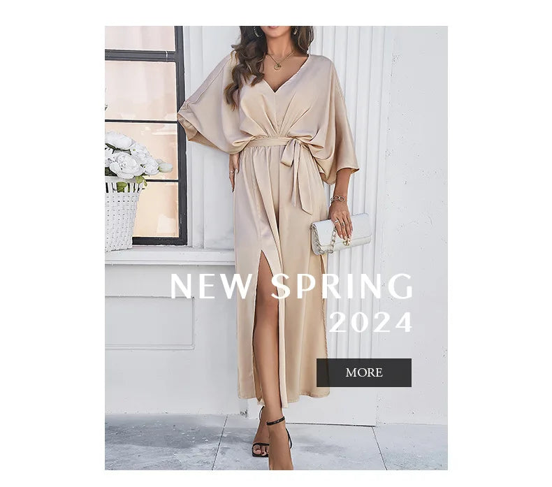 2025 Evening Dress High Waist V-Neck