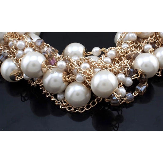 Multi-layer Rhinestone Beads Choker Statement Necklaces Women Bijouterie Collier