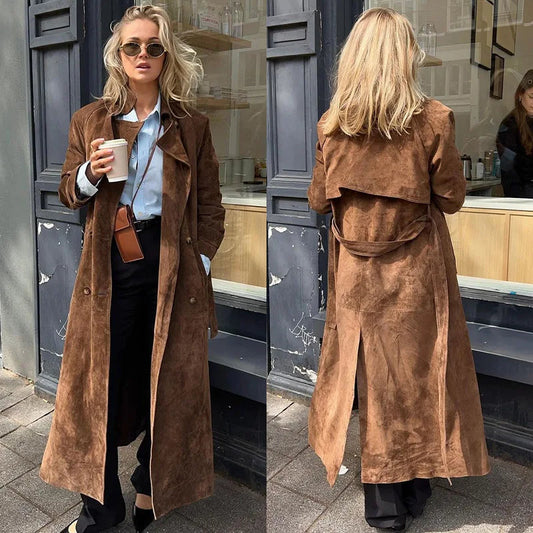 Vintage Suede Long Jacket