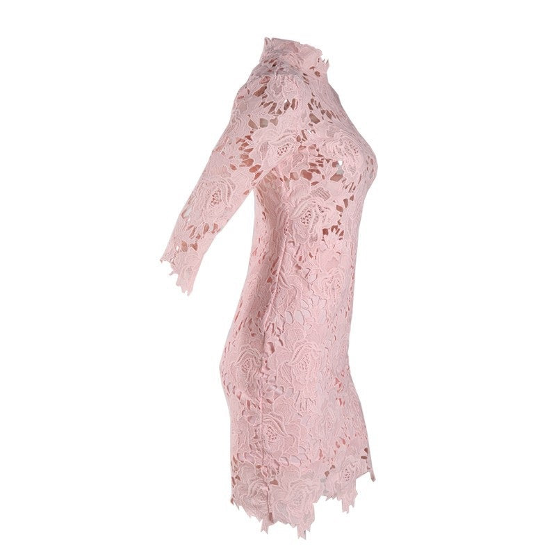 Vintage Pink Cut Out Dress