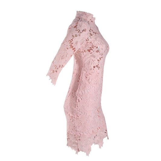 Vintage Pink Cut Out Dress