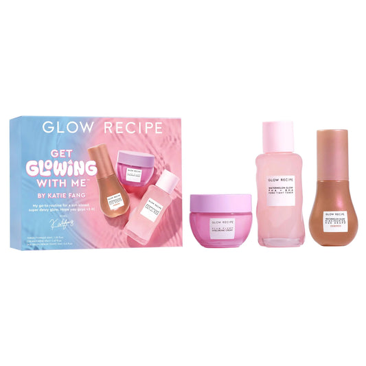 Katie Fang's Essential Glow Travel Kit - PHA/BHA Toner & Exfoliant + Hyaluronic Moisturizer + Tinted Serum (3 Pcs)