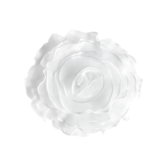 White Camellia Fabric Brooch Pin