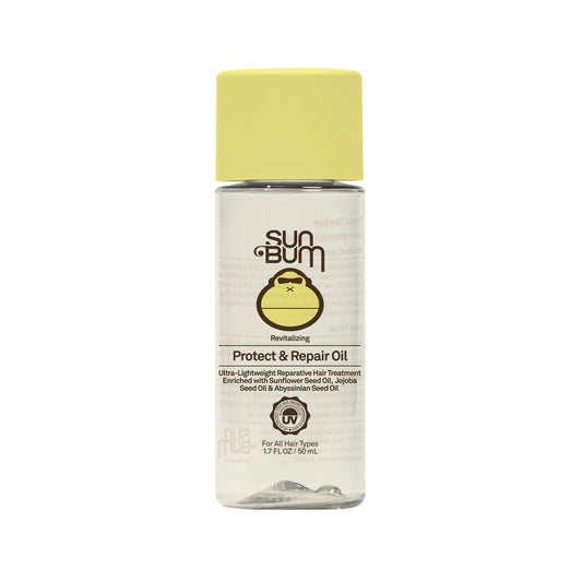 SunBum Jojoba Hair Defense Oil | UV Shield | Vegan | 1.7oz